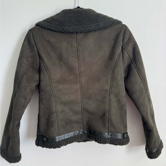 Forever 21 Moto Jacket Suede Size Small - Picture 4 of 4